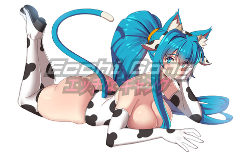 Leena Racing Cow Print Sticker